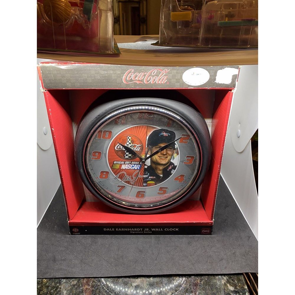 Dale Earnhardt Jr Coca Cola Wall Clock Signature Series NASCAR Coke‎